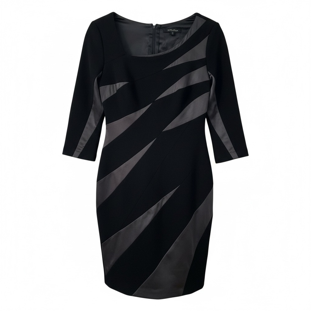 Max & Cleo Black Asymmetrical Cocktail Dress Size 8